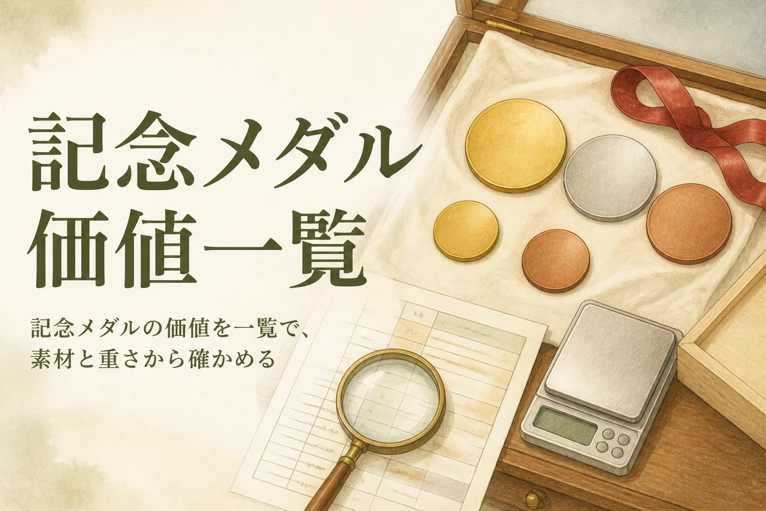 記念メダルの価値一覧のアイキャッチ