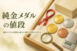 純金メダルの買取の目安を重さと刻印から考えるイメージ