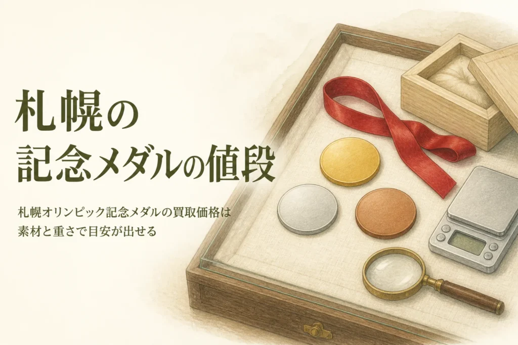 札幌オリンピック記念メダルの買取価格を素材と重さから考えるイメージ