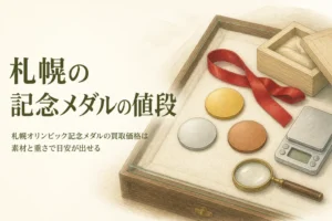 札幌オリンピック記念メダルの買取価格を素材と重さから考えるイメージ