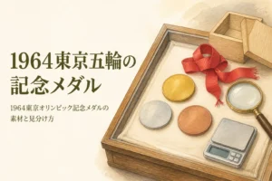 1964東京オリンピック記念メダルの価値と素材を考えるイメージ